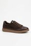 Lortes Rubber Tied Sole Wrapped Genuine Leather Women's Sports Shoes Brown Nubuck - 3