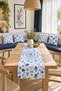 Blue White Fish Marine 4-Piece Throw Pillow Cover Runner Set - 2