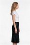 Women's Midi Length Pleated Textured Skirt with Tassel Detail - 3