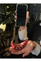 iPhone 18 Pro Max Claret Red Phone Strap and Stylish Design Phone Strap - 4