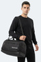 Luxera Unisex Black Sports Bag - 5