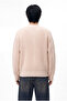 Men's Basic Buttoned Oversize Cardigan Cream - 3