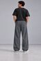 Men's Oversize Wide Leg Fabric Trousers S-12Xl Dark Gray - 2