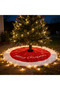 48 Inch Large Christmas Tree Skirt Xmas Soft Cover Mat Decor Snowflake Collar Farmhouse Tree Skirt for Holiday Ornaments Party Home Indoor Decorations - 5