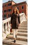 Women's Trench Coat with Buttoned Belt and Windbreaker Detail - 5