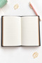 3-Compartment Faux Leather Notebook – Elasticated |   9 Color Options - 3