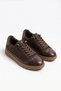 Lortes Rubber Tied Sole Wrapped Genuine Leather Women's Sports Shoes Brown Nubuck - 2