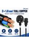 ® Kettle Lead 250V 13A Desktop Power Cable UK Mains Lead for PC Computer TV Monitor Printer etc, 3 Pin UK Plug to IEC 320 C13 AC Power Cord (3M) - 3