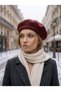 Women's French Painter Wool Felt Beret Burgundy