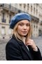 Women's French Painter Wool Felt Beret Blue - 5