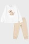 Children's Long Sleeve Dinosaur Printed Pajama Set 2-Piece Top and Bottom Sleep Set