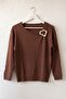 Brown Pool Collar Long Sleeve Casual Knit Sweater with Collar Buckle 60 58 - 2