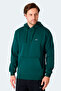 Moonlight I Men's Hooded Dark Green Sweatshirt