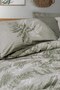 Dual Frond khaki ranforce double duvet cover set