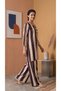 Women Co-ord set, Ivory & Black Geometric Print - 2