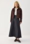 Flared Denim Skirt