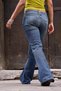 Low Waist Skinny Spanish Flare Jeans Women Y2K Flare Denim Pants - 4