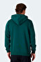 Moonlight I Men's Hooded Dark Green Sweatshirt - 6