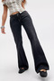 Low Waist Skinny Spanish Flare Jeans Women Y2K Flare Denim Pants - 2