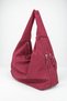 Women's Duna Burgundy Zippered Lined Hobo Shoulder Bag - 3