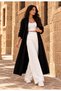 Women's Oversize Long Black Alya Cardigan - 5