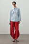 Adjustable Cuff Shirt Blue - 5