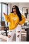 3 Yarn Combed Cotton V-Neck Brooklyn Printed Sweatshirt Pyq2
