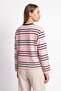 Crew Neck Pinstripe Tunic 27189 - Pink - 4