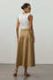 Gabardine Maxi Skirt Camel - 4