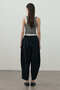 Barrel Fit Pants Black - 5