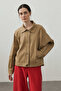 Washable Bomber Jacket Beige - 4