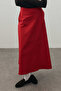 Gabardine Maxi Skirt Red - 5