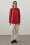 Basic Plain Shirt Red - 2
