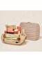 Women's Makeup Organizer Bag Leather Cosmetic Travel Handbag - 8