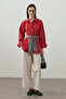 Basic Plain Shirt Red - 6