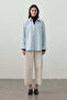Basic Plain Shirt Ice Blue - 2