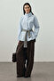 High Collar Shirt Blue - 7