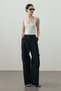 Straight Cargo Pants Black