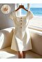 Rochie mini, alb - 3