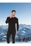 Doruk Men's Black Winter Thermal Underwear Leggings - 2