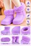 Waterproof Winter Children's Boots with Fur Inside, Non-Slip Sole, Snow and Rain Boots - 2