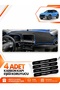 Hyundai Kona (2020-2022) Compatible Front Torpedo Protection Case Carpet Protective Cover - Black-Blue - Hu038