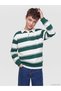 Lcw Kids Green Striped Long Sleeve Boy's T-Shirt - 2