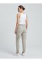 High Waist Velvet Trousers with Belt and Side Zipper - 2