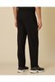 Men Black Plain Track Pants - 3