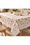 Floral Patterned Pvc Rectangular Oilcloth Tablecloth with Edge Workmanship