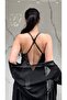 2 Piece Pink Lace Slit Satin Nightgown Dressing Gown Set Dowry Underwear Set - 2