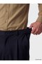 Navy Blue Loose Fit Men's Pleated Trousers - 4