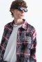 Boxy Fit Plaid Long Sleeve Shirt - 5