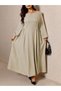 Rochie maxi, bej